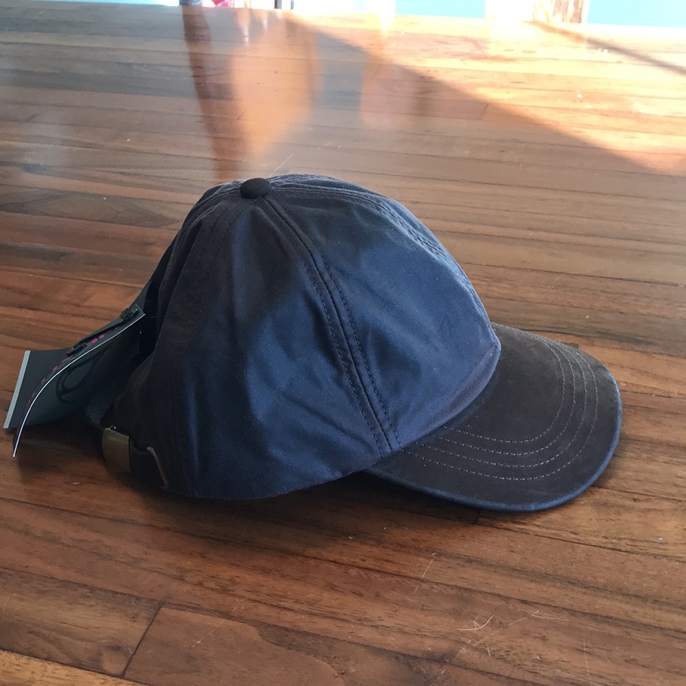 Leather brown ball cap Hamilton wax baseball cap